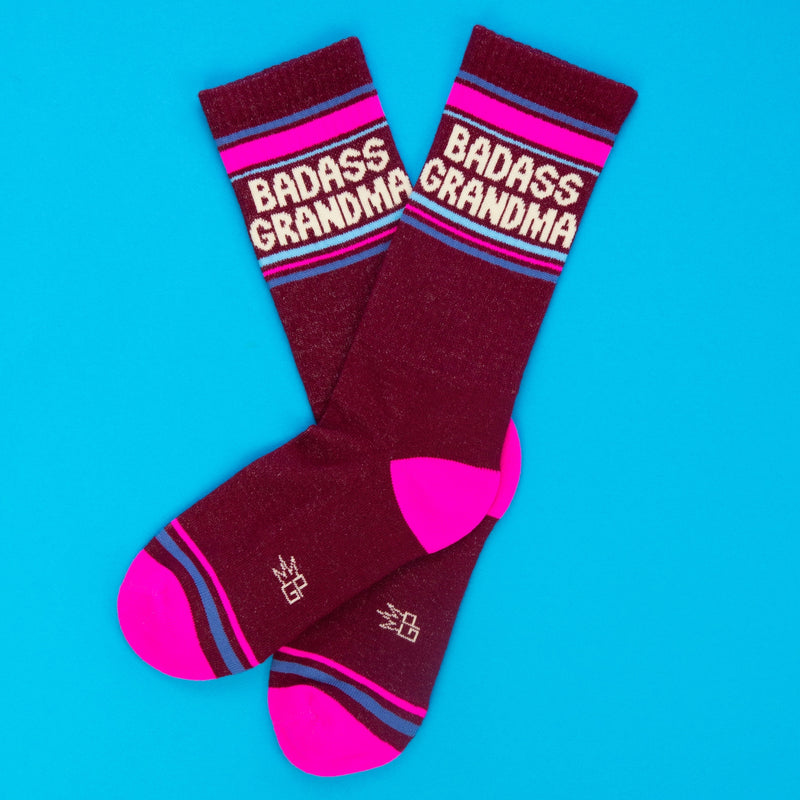 Badass Grandma Gym Crew Socks-Accessories-Vixen Collection, Day Spa and Women's Boutique Located in Seattle, Washington