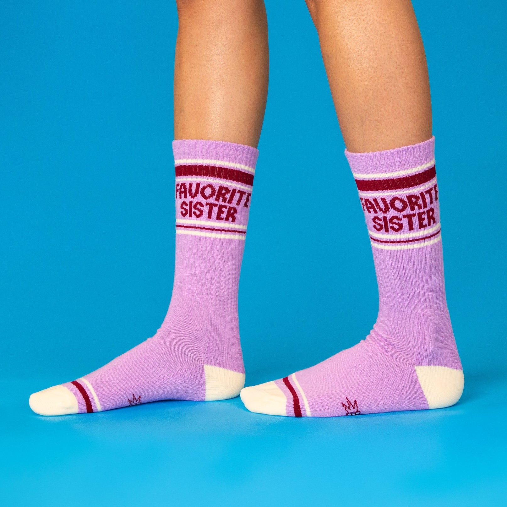 Favorite Sister Gym Crew Socks-Accessories-Vixen Collection, Day Spa and Women's Boutique Located in Seattle, Washington
