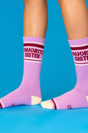 Favorite Sister Gym Crew Socks-Accessories-Vixen Collection, Day Spa and Women's Boutique Located in Seattle, Washington