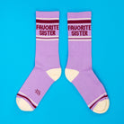 Favorite Sister Gym Crew Socks-Accessories-Vixen Collection, Day Spa and Women's Boutique Located in Seattle, Washington
