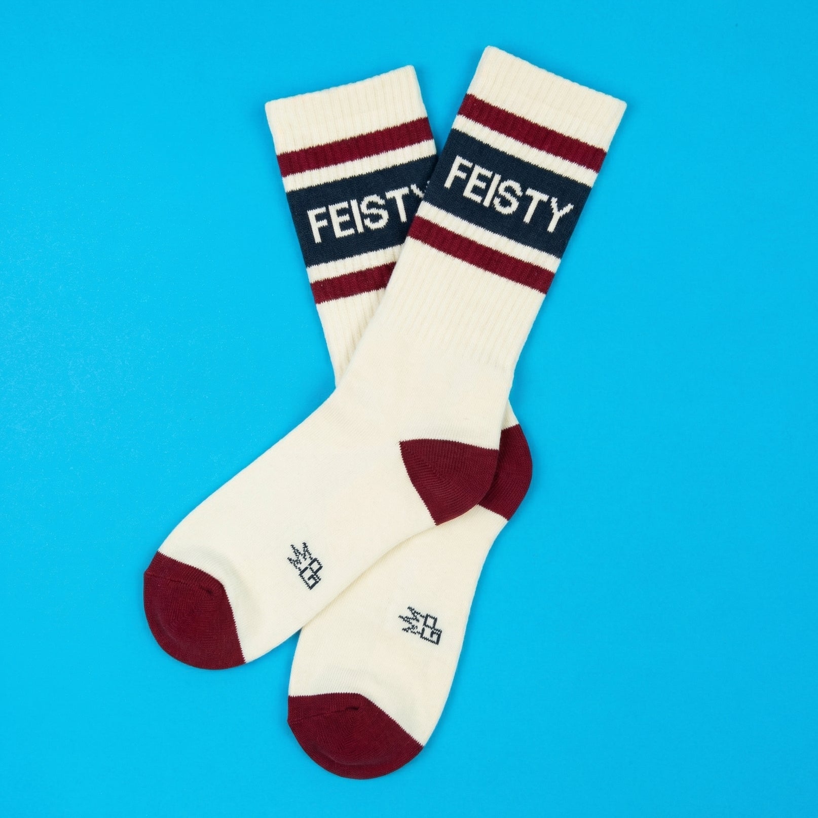 Feisty Gym Crew Socks-Accessories-Vixen Collection, Day Spa and Women's Boutique Located in Seattle, Washington