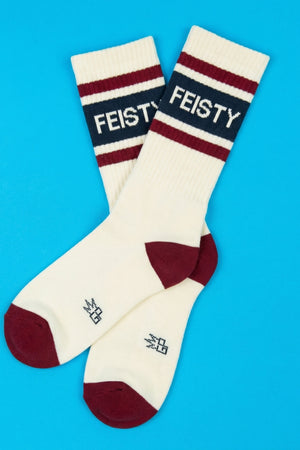 Feisty Gym Crew Socks-Accessories-Vixen Collection, Day Spa and Women's Boutique Located in Seattle, Washington