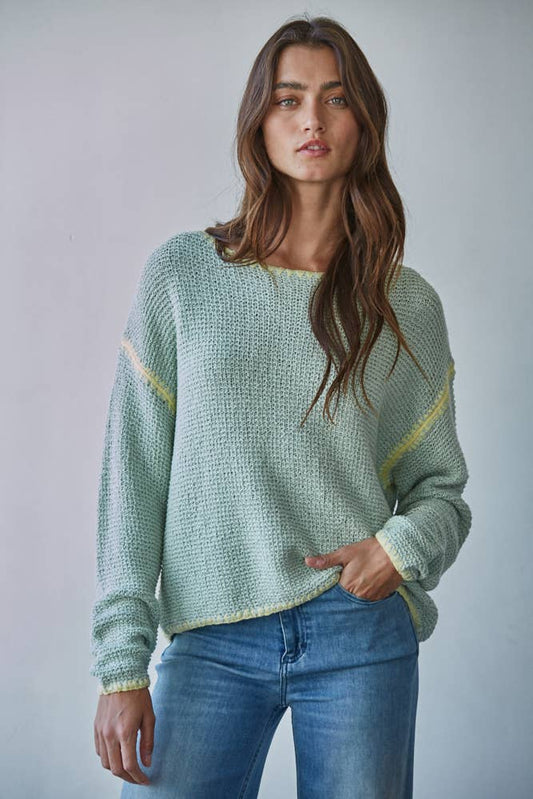 Honeysuckle Hues Sweater-Tops-Vixen Collection, Day Spa and Women's Boutique Located in Seattle, Washington