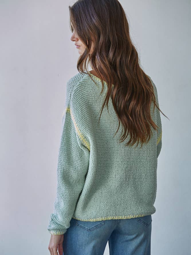 Honeysuckle Hues Sweater-Tops-Vixen Collection, Day Spa and Women's Boutique Located in Seattle, Washington