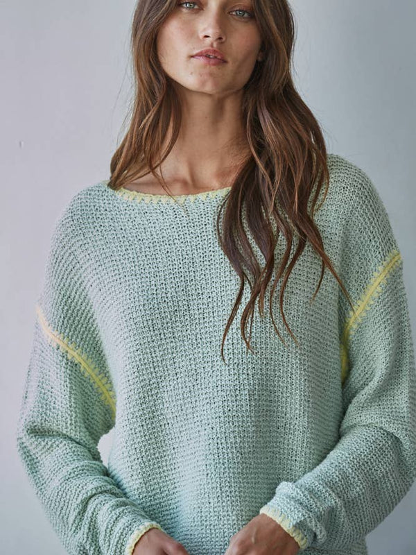 Honeysuckle Hues Sweater-Tops-Vixen Collection, Day Spa and Women's Boutique Located in Seattle, Washington