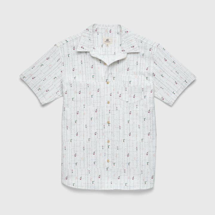 Joey Seersucker Cocktail Shirt-Men's Tops-Vixen Collection, Day Spa and Women's Boutique Located in Seattle, Washington