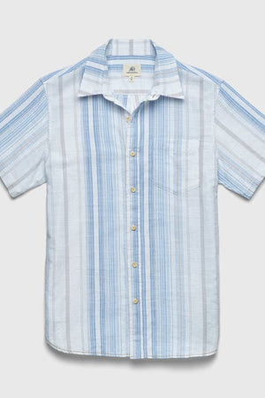 Joey Stripe Slub Shirt-Men's Tops-Vixen Collection, Day Spa and Women's Boutique Located in Seattle, Washington