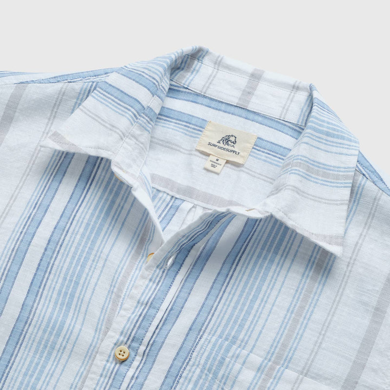 Joey Stripe Slub Shirt-Men's Tops-Vixen Collection, Day Spa and Women's Boutique Located in Seattle, Washington