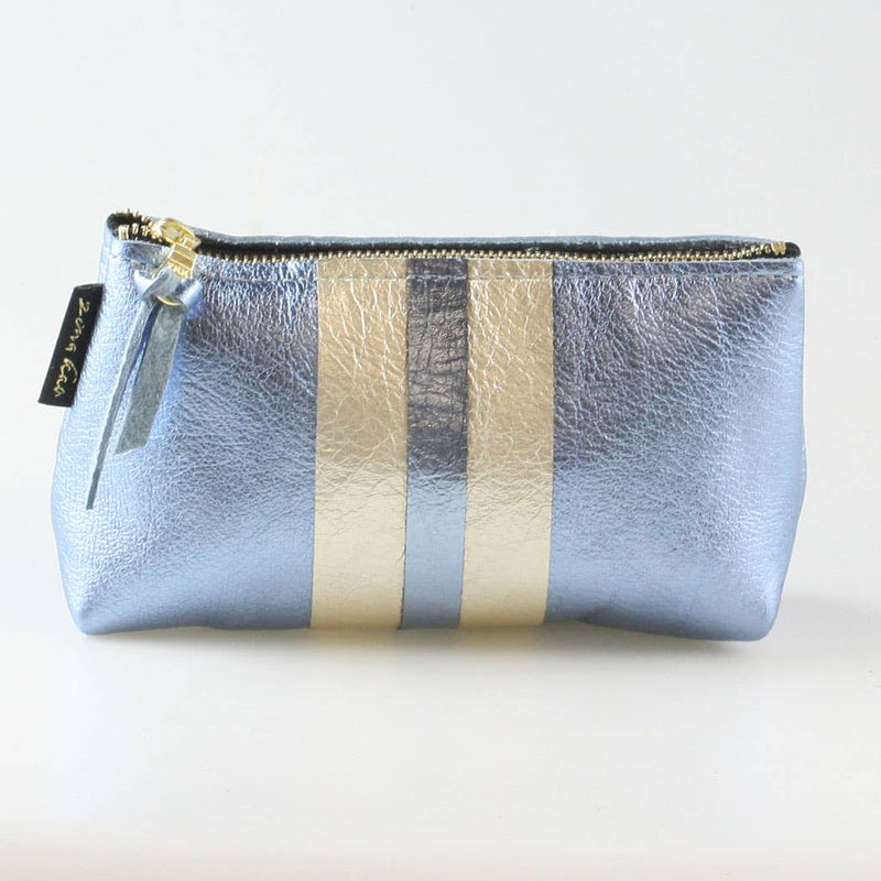 The Metallic Stripe Makeup Clutch in Bardot-Bags + Wallets-Vixen Collection, Day Spa and Women's Boutique Located in Seattle, Washington