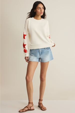Stars First Date Sweatshirt-Tops-Vixen Collection, Day Spa and Women's Boutique Located in Seattle, Washington