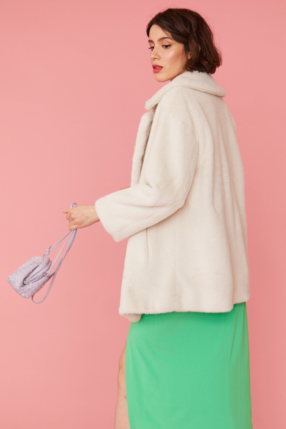 Faux Fur Duchess Midi Coat-Outerwear-Vixen Collection, Day Spa and Women's Boutique Located in Seattle, Washington