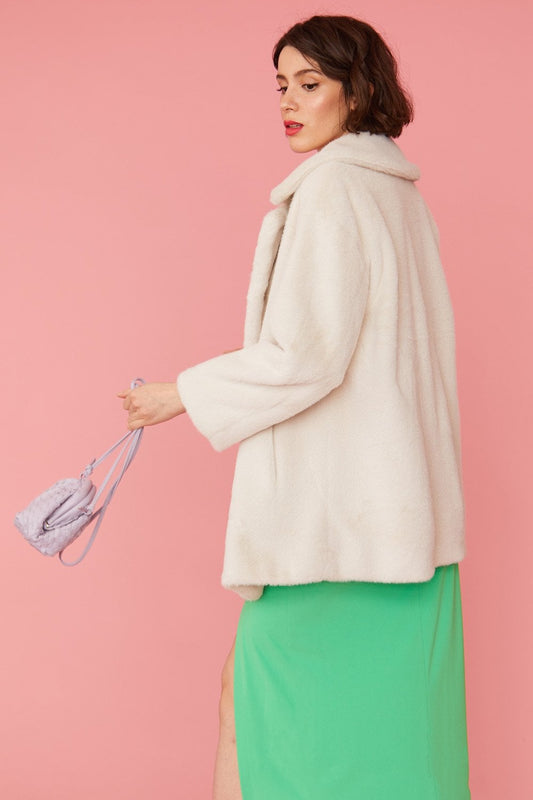 Faux Fur Duchess Midi Coat-Outerwear-Vixen Collection, Day Spa and Women's Boutique Located in Seattle, Washington