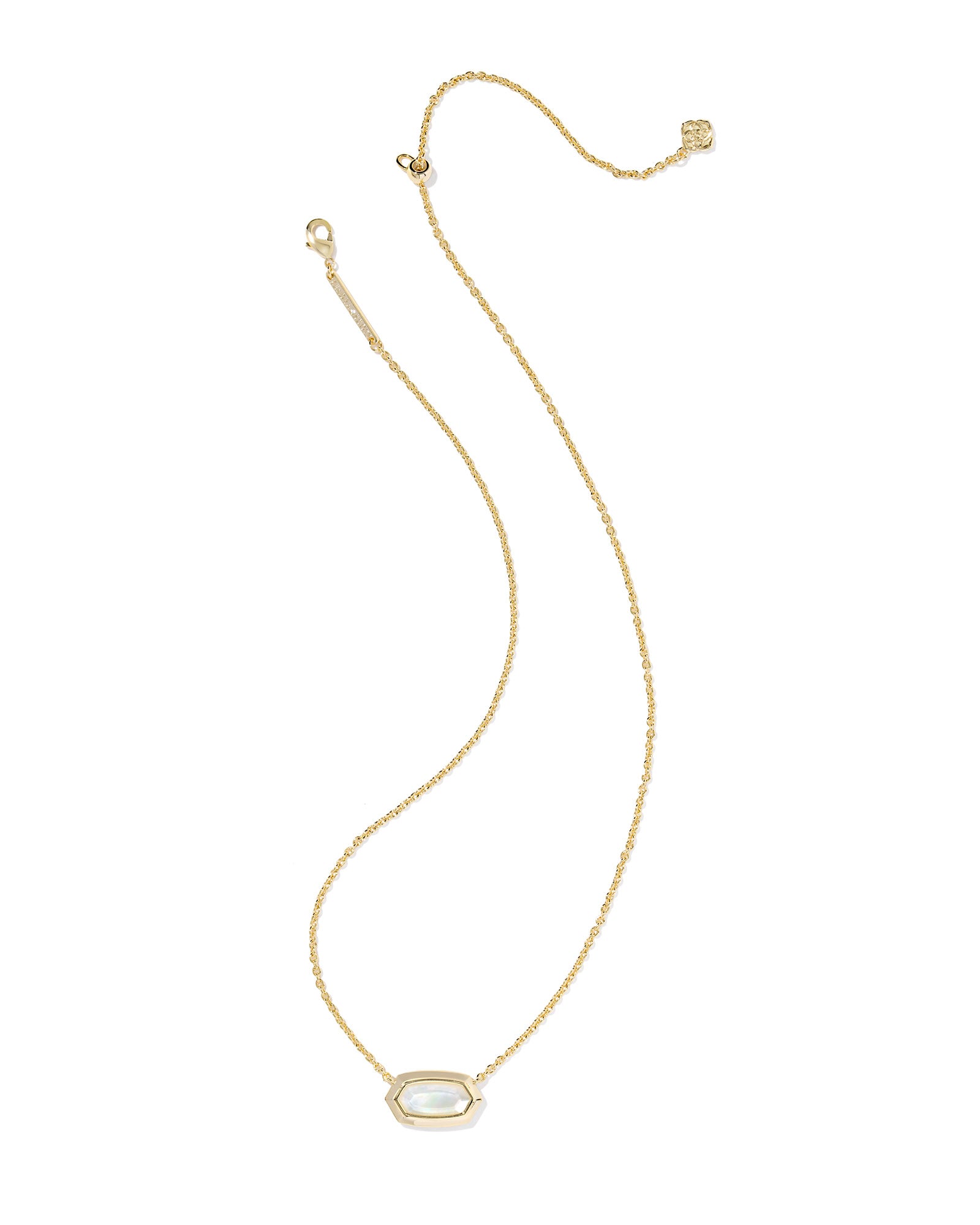 Elisa Bezel Short Pendant Necklace-Necklaces-Vixen Collection, Day Spa and Women's Boutique Located in Seattle, Washington
