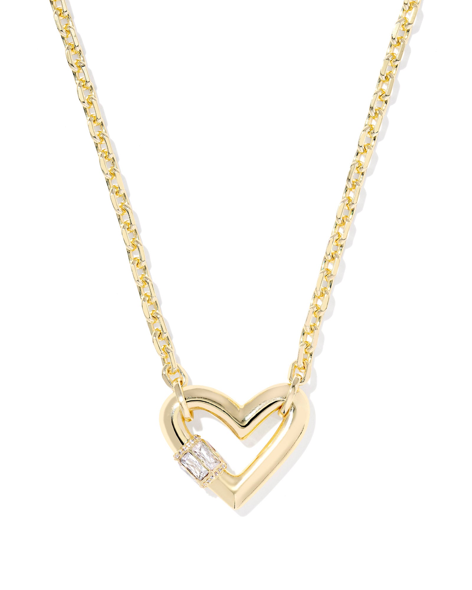 Emery Heart Short Pendant Necklace-Necklaces-Vixen Collection, Day Spa and Women's Boutique Located in Seattle, Washington