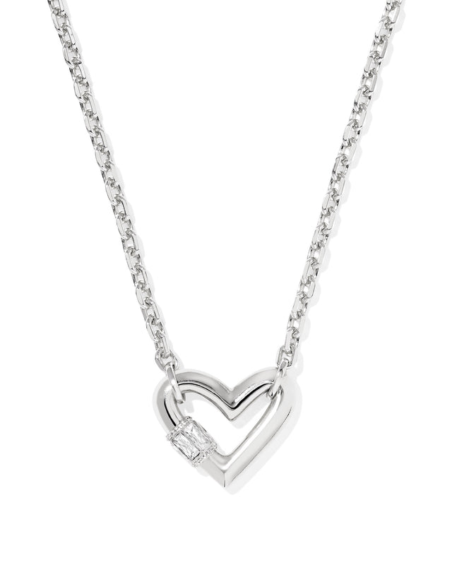 Emery Heart Short Pendant Necklace-Necklaces-Vixen Collection, Day Spa and Women's Boutique Located in Seattle, Washington