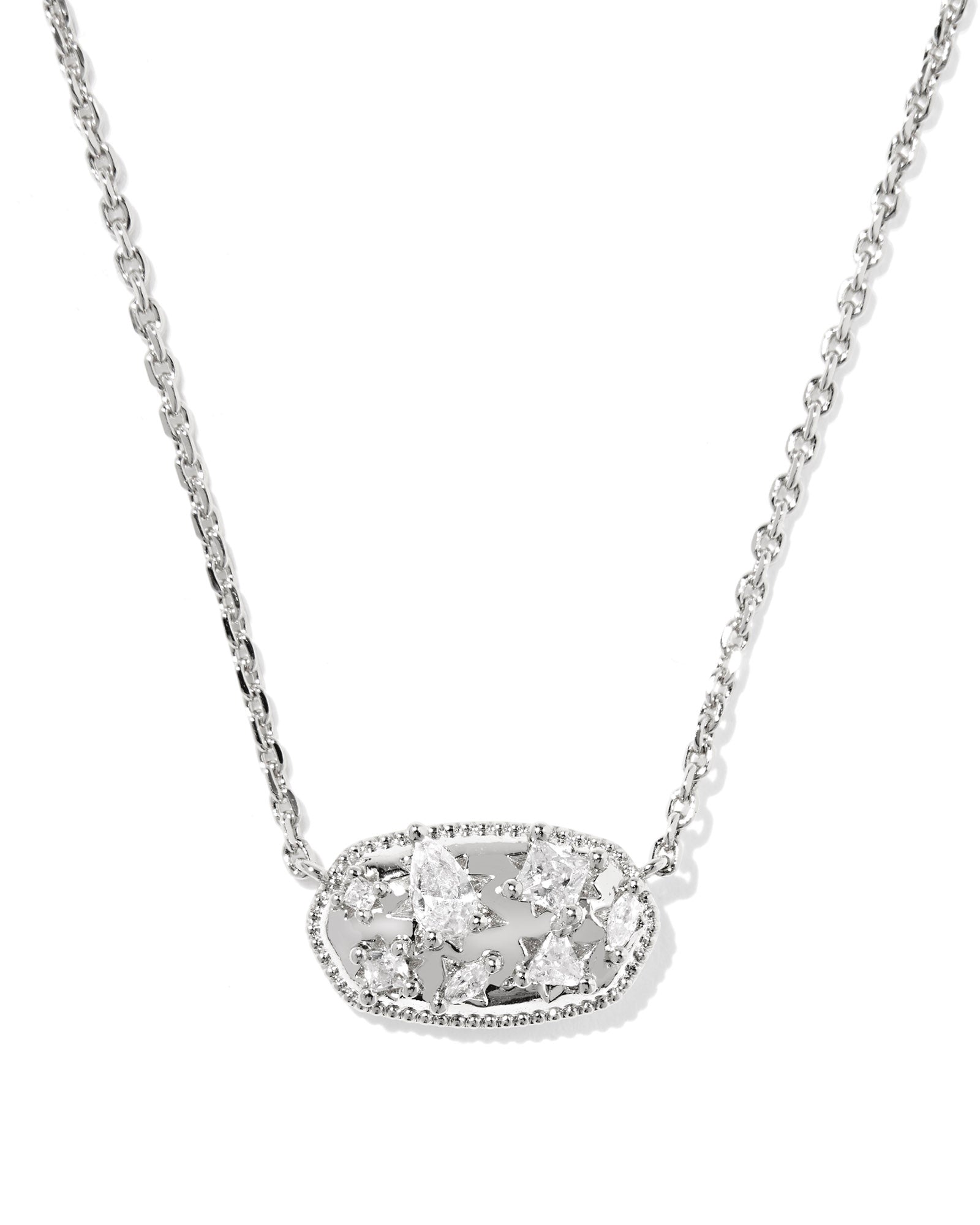 Holland Crystal Short Pendant Necklace-Necklaces-Vixen Collection, Day Spa and Women's Boutique Located in Seattle, Washington