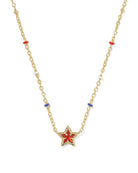 Mini Cassidy Short Pendant Necklace-Accessories-Vixen Collection, Day Spa and Women's Boutique Located in Seattle, Washington
