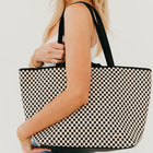 Woven Tiffany Organizer Tote Bag-Bags + Wallets-Vixen Collection, Day Spa and Women's Boutique Located in Seattle, Washington