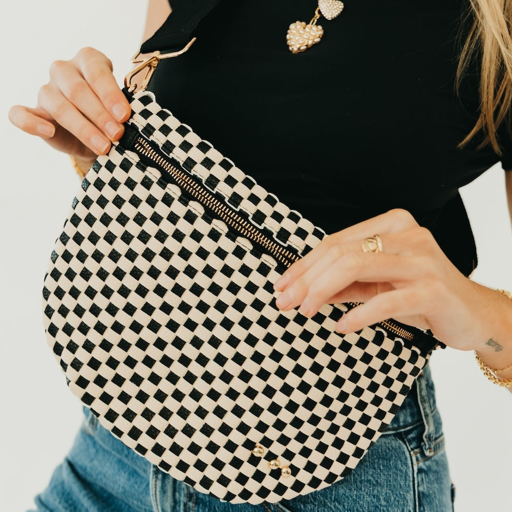 Westlyn Woven Bum Bag-Bags + Wallets-Vixen Collection, Day Spa and Women's Boutique Located in Seattle, Washington