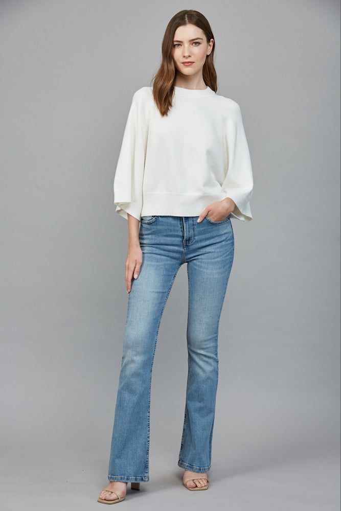 The Chantilly Wide Sleeve Sweater-Tops-Vixen Collection, Day Spa and Women's Boutique Located in Seattle, Washington