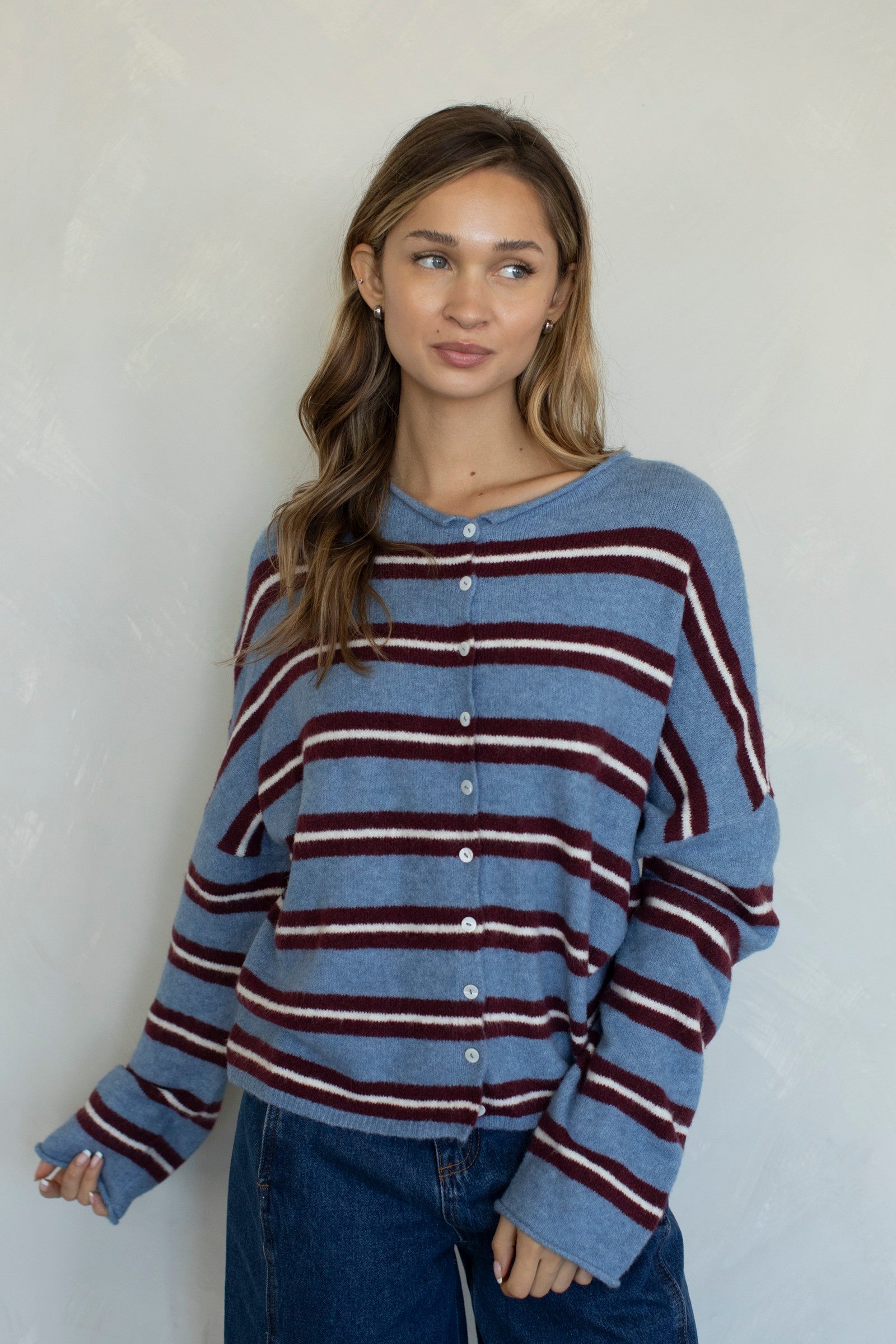 Varsity Piper Cardigan-Tops-Vixen Collection, Day Spa and Women's Boutique Located in Seattle, Washington