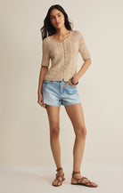 Adria Pointelle Cardigan-Tops-Vixen Collection, Day Spa and Women's Boutique Located in Seattle, Washington