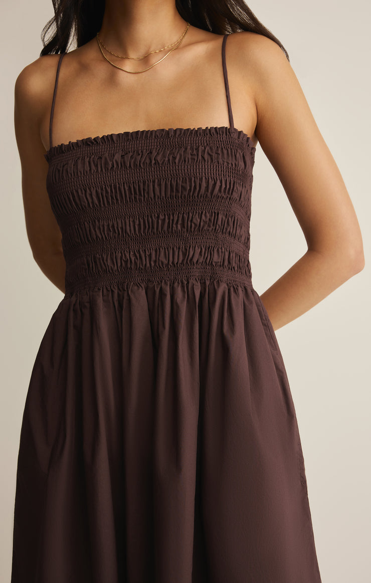 Cornelia Poplin Midi Dress-One Pieces-Vixen Collection, Day Spa and Women's Boutique Located in Seattle, Washington
