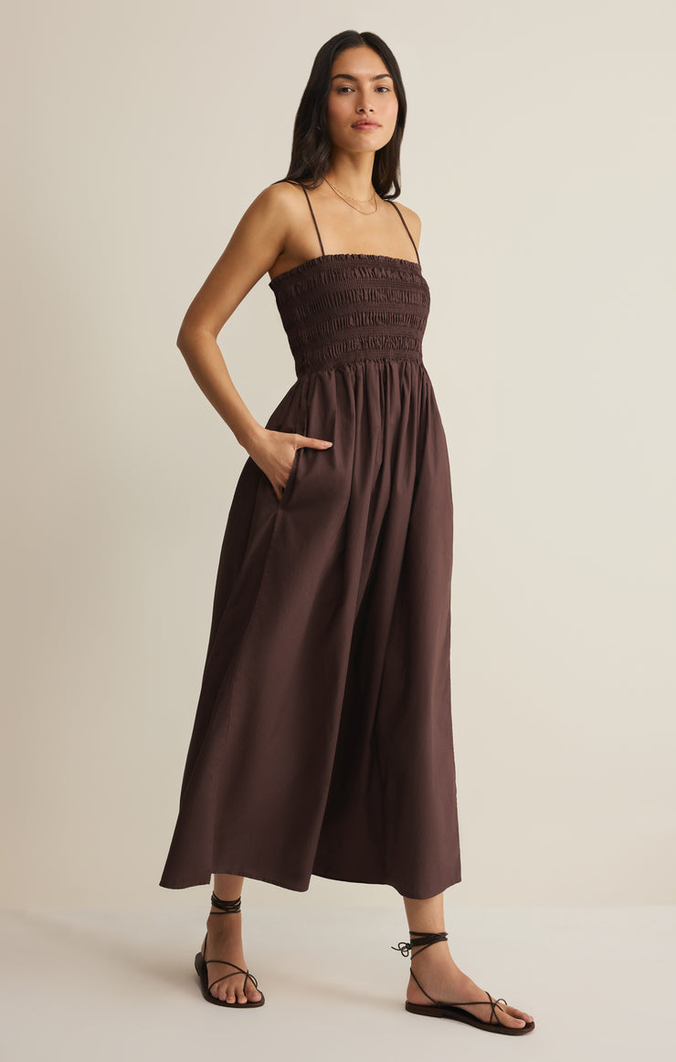Cornelia Poplin Midi Dress-One Pieces-Vixen Collection, Day Spa and Women's Boutique Located in Seattle, Washington
