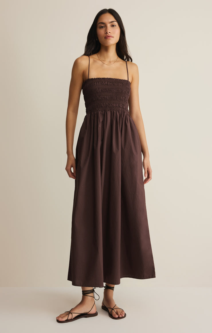 Cornelia Poplin Midi Dress-One Pieces-Vixen Collection, Day Spa and Women's Boutique Located in Seattle, Washington