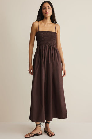 Cornelia Poplin Midi Dress-One Pieces-Vixen Collection, Day Spa and Women's Boutique Located in Seattle, Washington