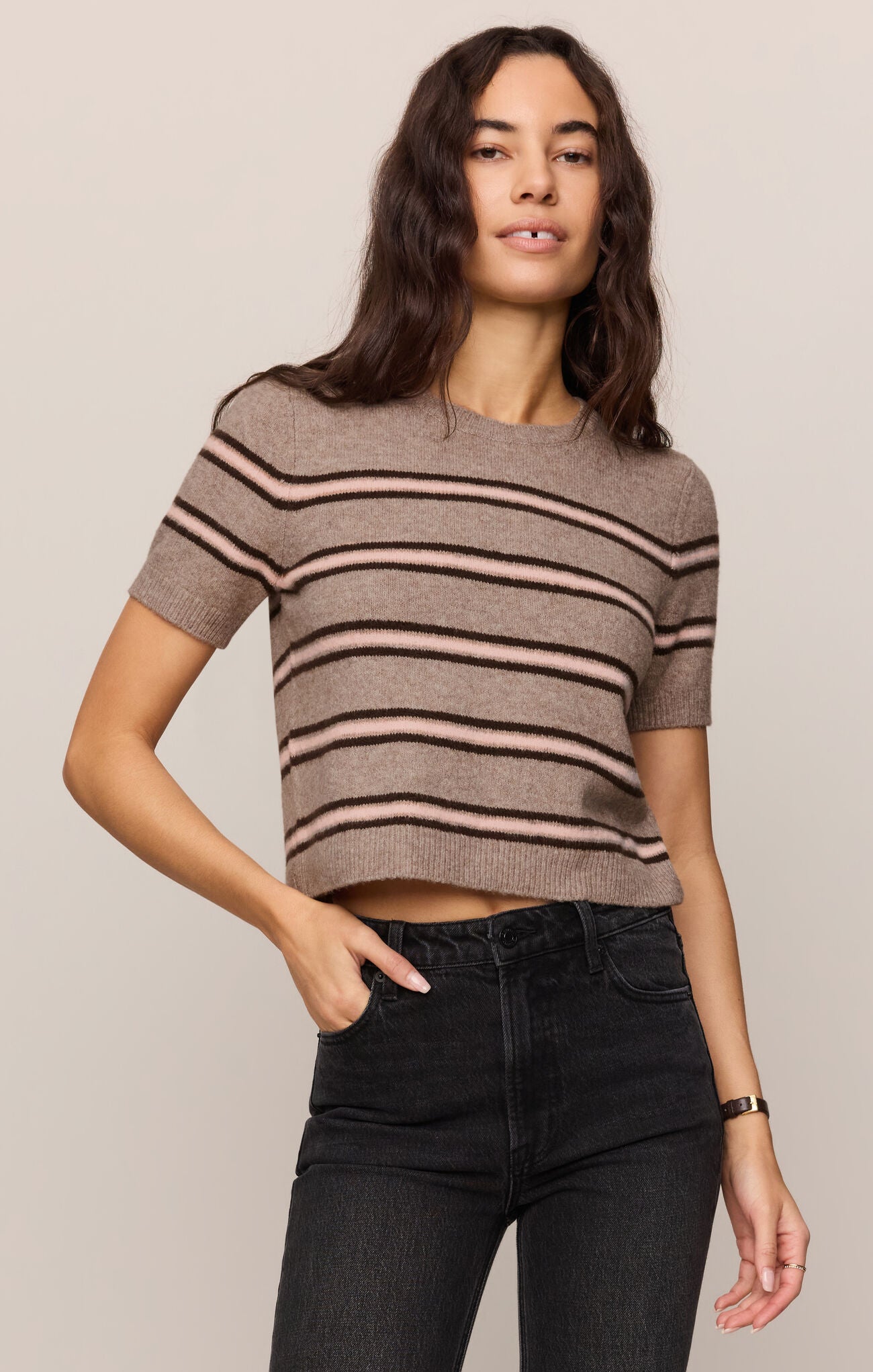 Gatewood Stripe Sweater-Sweaters-Vixen Collection, Day Spa and Women's Boutique Located in Seattle, Washington