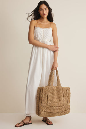 Hideaway Raffia Tote-Accessories-Vixen Collection, Day Spa and Women's Boutique Located in Seattle, Washington