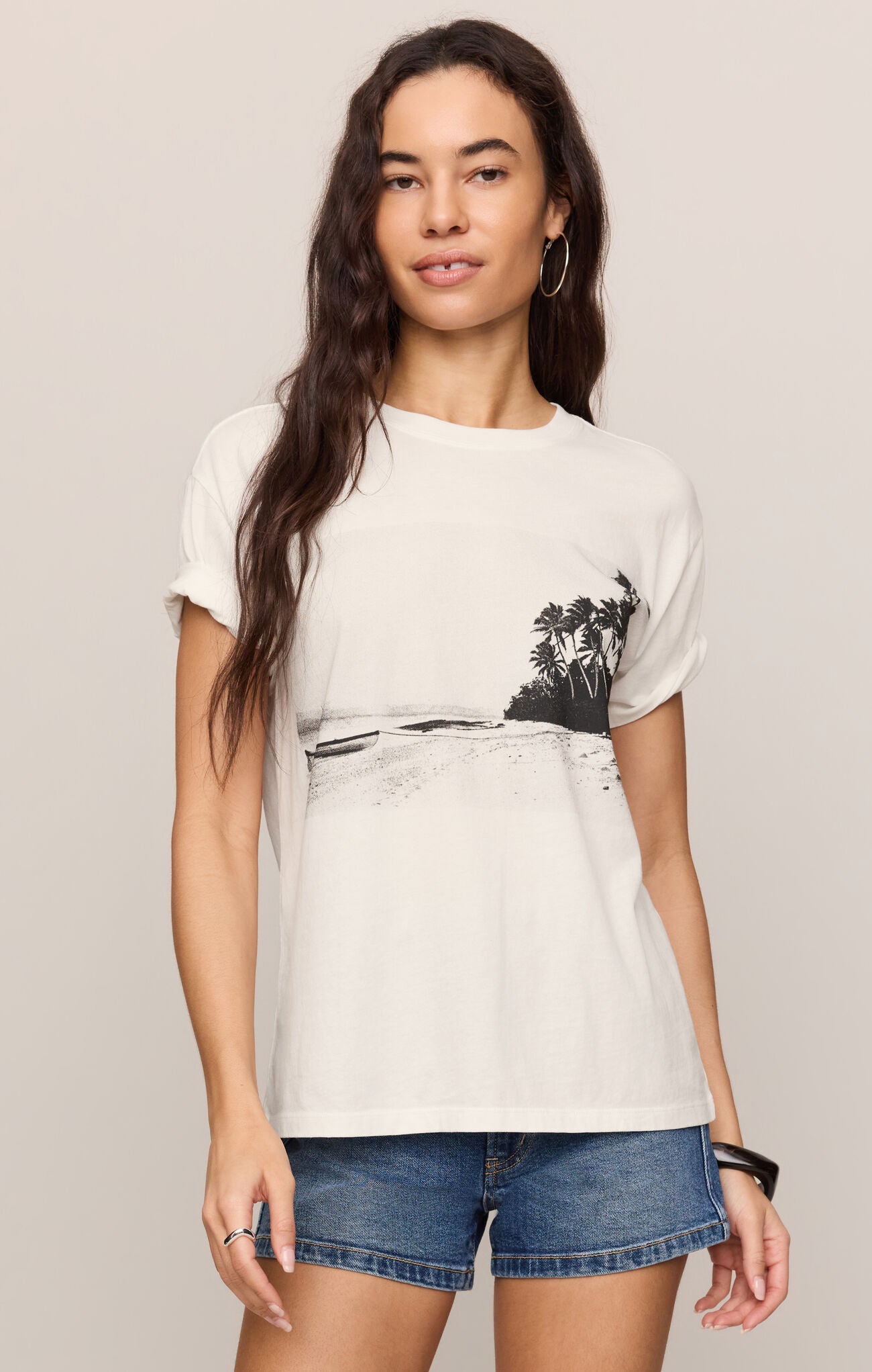La Playa Boyfriend Tee-Short Sleeves-Vixen Collection, Day Spa and Women's Boutique Located in Seattle, Washington