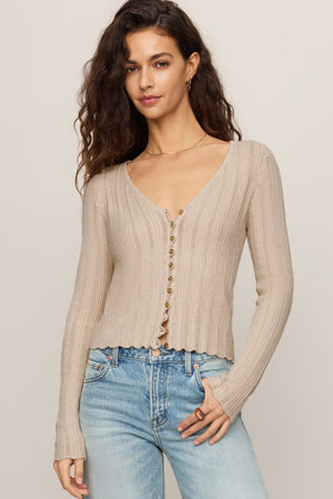 Landa Sweater Top-Sweaters-Vixen Collection, Day Spa and Women's Boutique Located in Seattle, Washington
