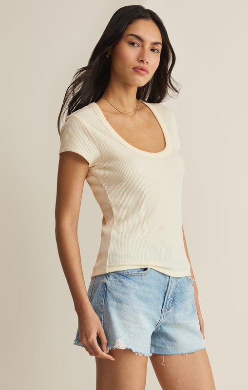Leisurely Scoop Neck Tee-Tops-Vixen Collection, Day Spa and Women's Boutique Located in Seattle, Washington
