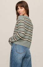 Medina Stripe Cardigan-Sweaters-Vixen Collection, Day Spa and Women's Boutique Located in Seattle, Washington