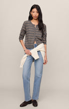 Medina Stripe Cardigan-Sweaters-Vixen Collection, Day Spa and Women's Boutique Located in Seattle, Washington