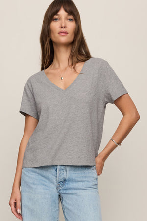 Nomad V-Neck Tee-Short Sleeves-Vixen Collection, Day Spa and Women's Boutique Located in Seattle, Washington