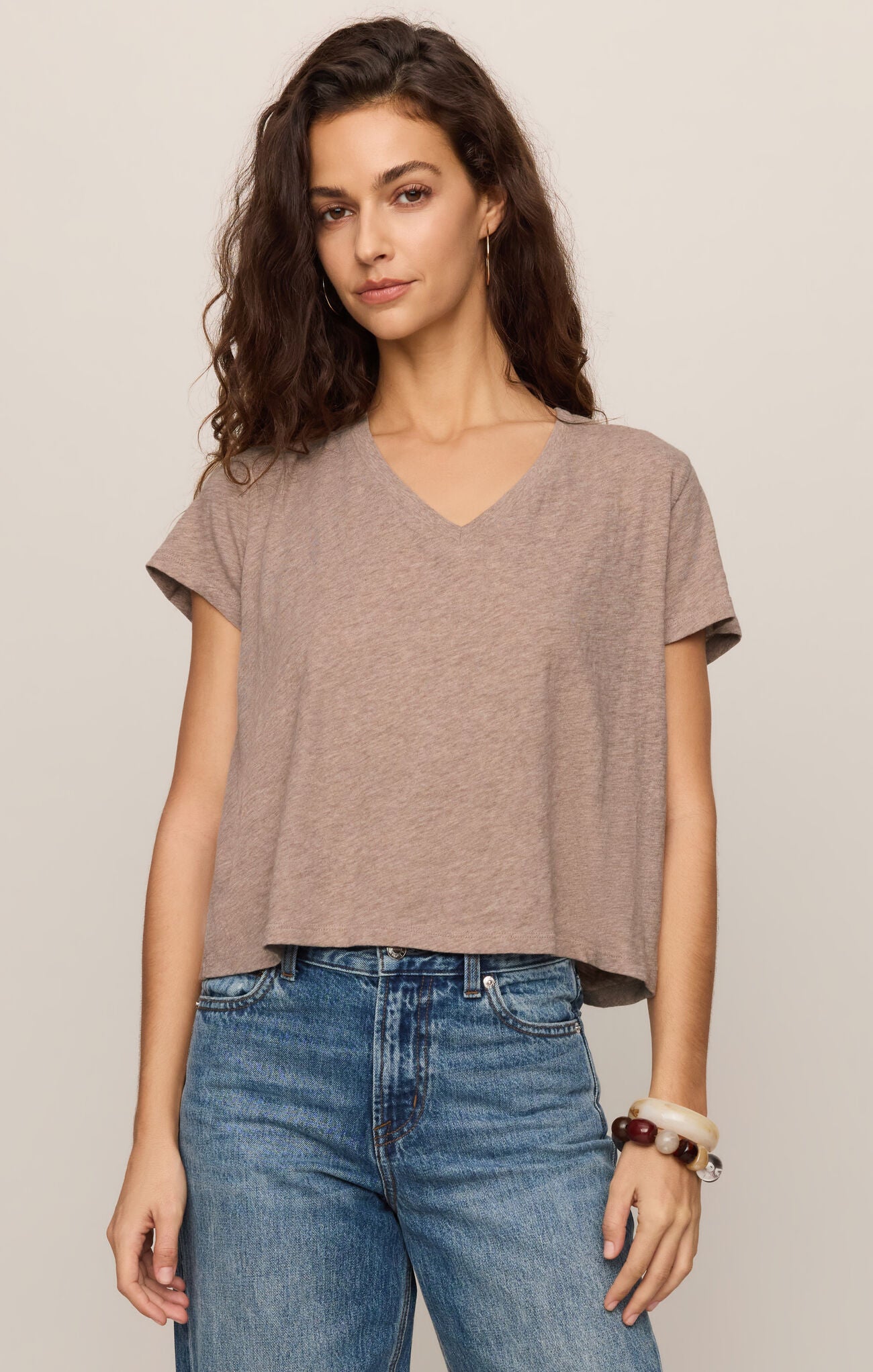 Nomad V-Neck Tee-Short Sleeves-Vixen Collection, Day Spa and Women's Boutique Located in Seattle, Washington