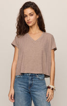 Nomad V-Neck Tee-Short Sleeves-Vixen Collection, Day Spa and Women's Boutique Located in Seattle, Washington
