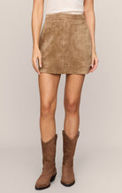 Perri Suede Mini Skirt-Skirts-Vixen Collection, Day Spa and Women's Boutique Located in Seattle, Washington