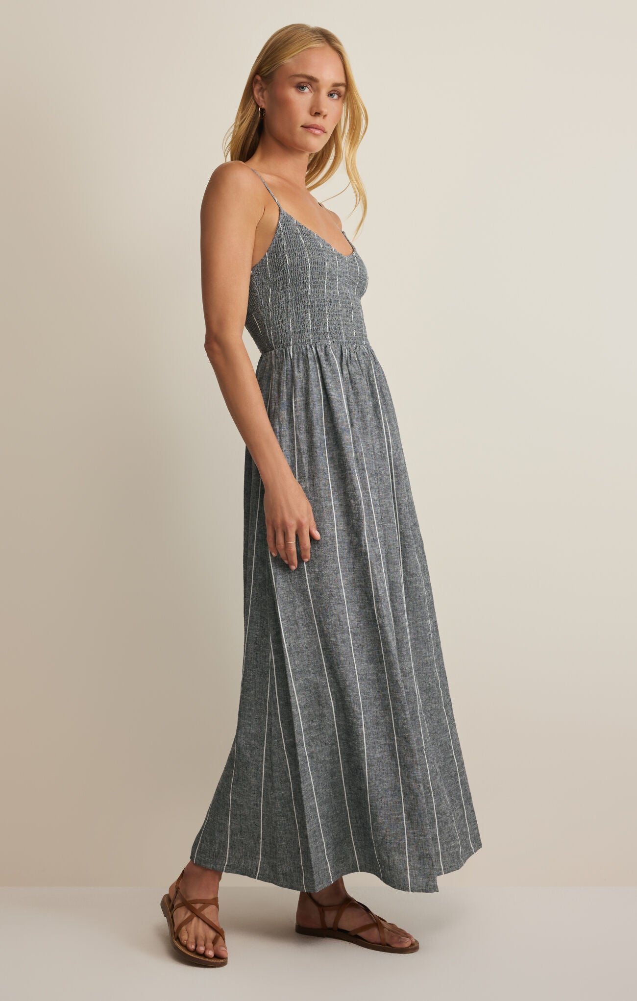 Romy Striped Maxi Dress-Dresses-Vixen Collection, Day Spa and Women's Boutique Located in Seattle, Washington