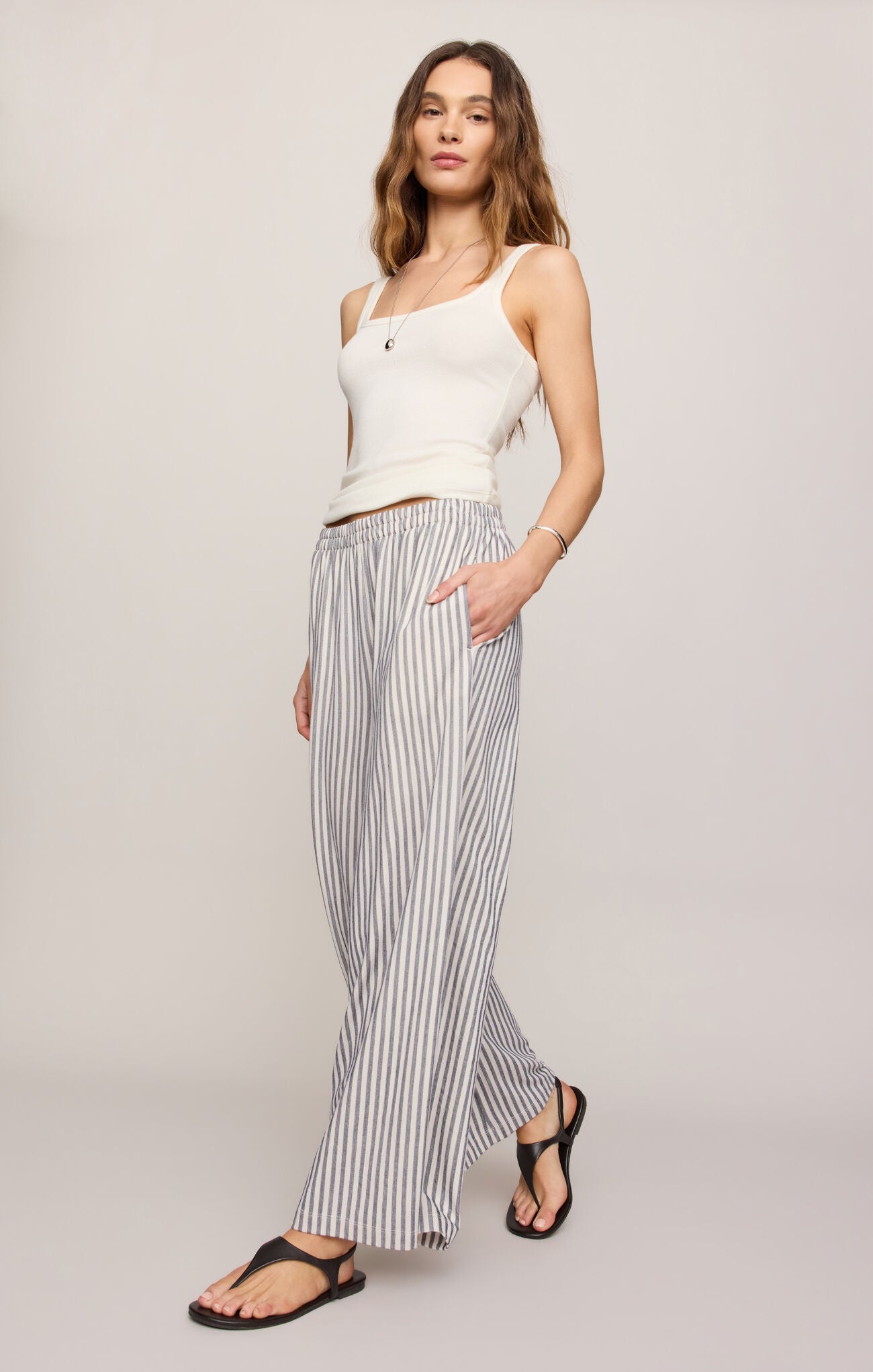 Scout Knit Striped Pant-Pants-Vixen Collection, Day Spa and Women's Boutique Located in Seattle, Washington