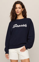 Seaside Boyfriend Sweatshirt-Sweatshirts-Vixen Collection, Day Spa and Women's Boutique Located in Seattle, Washington