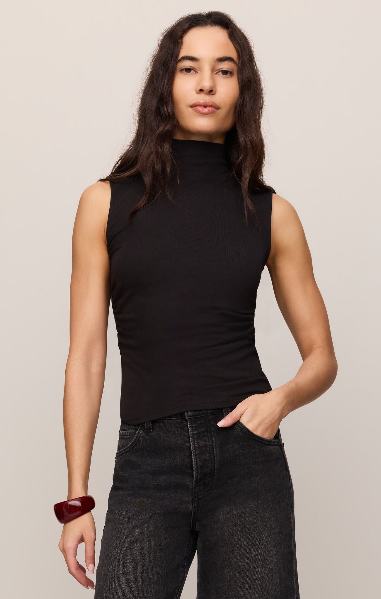 Silva High Neck Tank-Tank Tops-Vixen Collection, Day Spa and Women's Boutique Located in Seattle, Washington