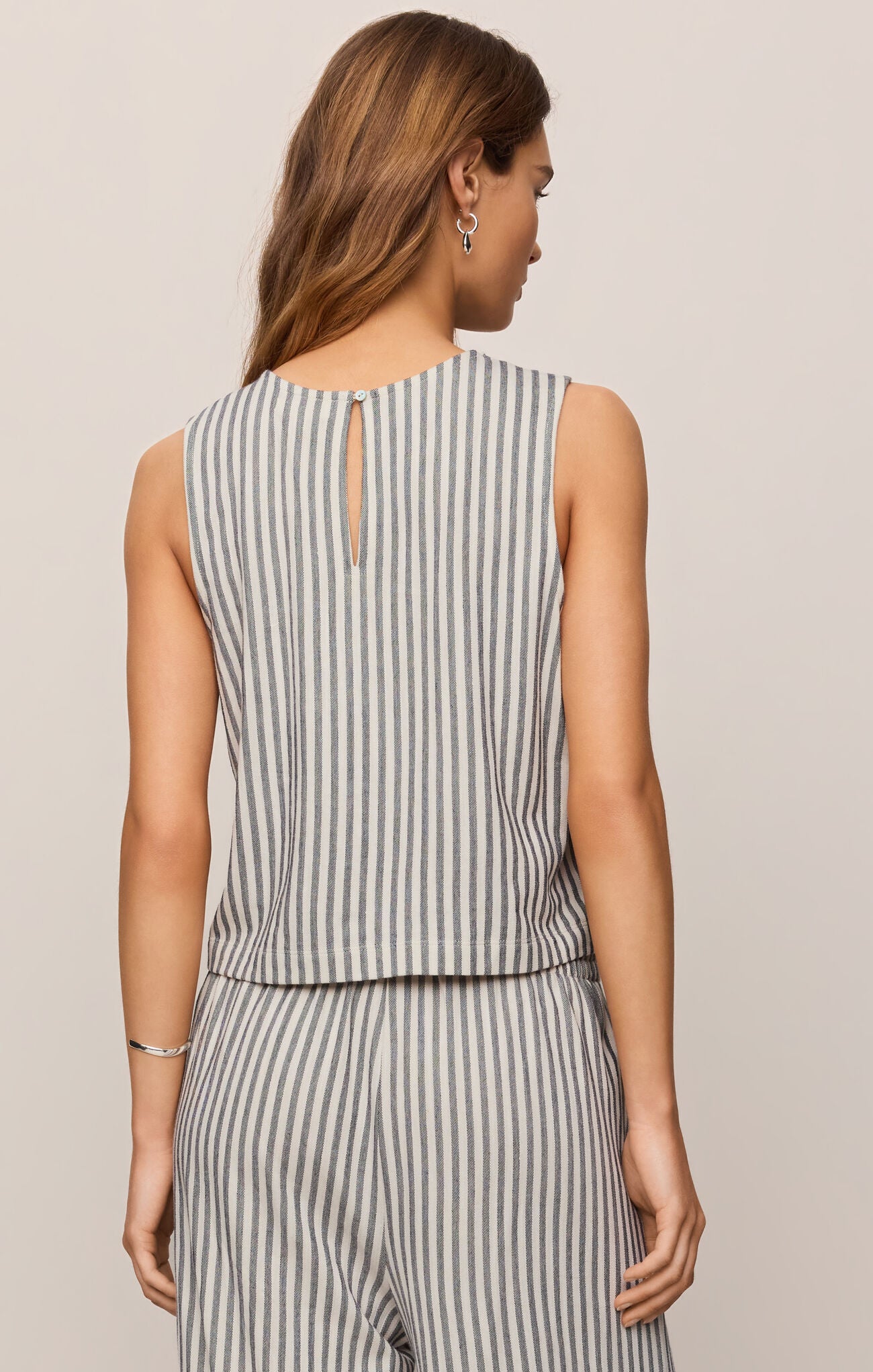 Sloane Knit Striped Top-Tank Tops-Vixen Collection, Day Spa and Women's Boutique Located in Seattle, Washington