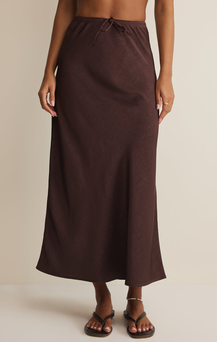 Viva Satin Midi Skirt-Bottoms-Vixen Collection, Day Spa and Women's Boutique Located in Seattle, Washington
