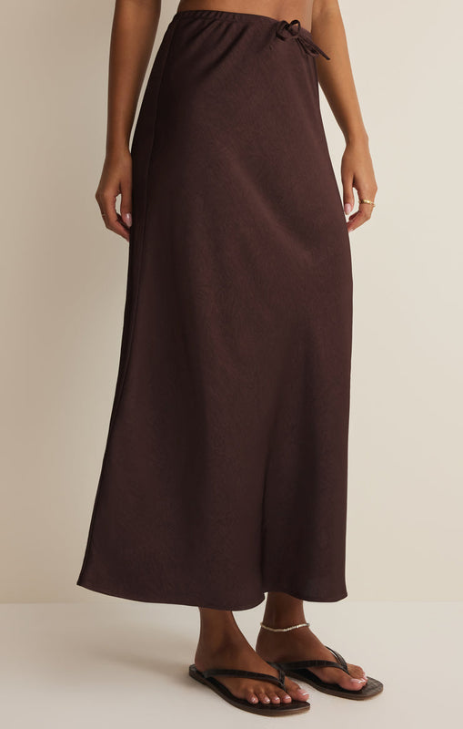Viva Satin Midi Skirt-Bottoms-Vixen Collection, Day Spa and Women's Boutique Located in Seattle, Washington