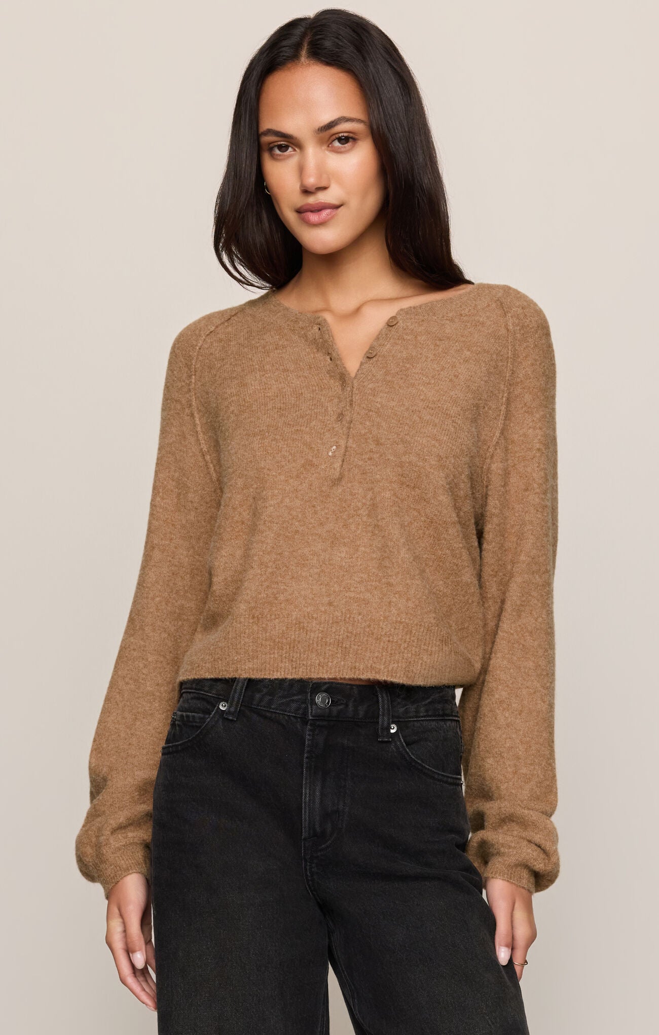 Westmont Henley Sweater-Tops-Vixen Collection, Day Spa and Women's Boutique Located in Seattle, Washington