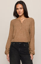 Westmont Henley Sweater-Tops-Vixen Collection, Day Spa and Women's Boutique Located in Seattle, Washington